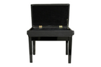 Casio Height Adjustable Piano Bench with Hydraulic Lift and Book Storage