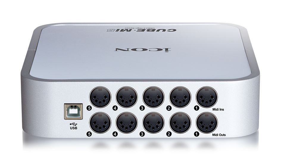 Icon Cube MI5 5 - in / 5 - out USB 2.0 MIDI Interface