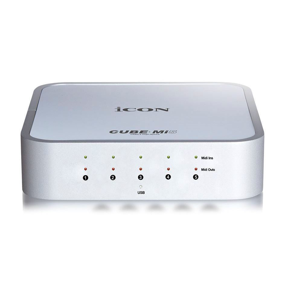 Icon Cube MI5 5 - in / 5 - out USB 2.0 MIDI Interface