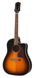 Epiphone J-45 EC Acoustic Guitar - Aged Vintage Sunburst Gloss