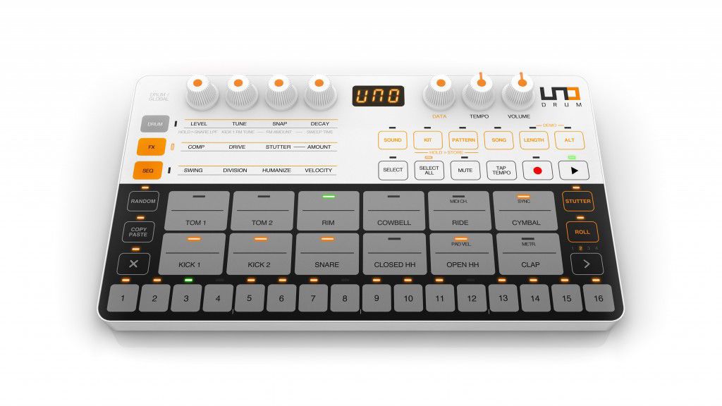 IK Multimedia UNO Drum Analogue-PCM Drum Machine