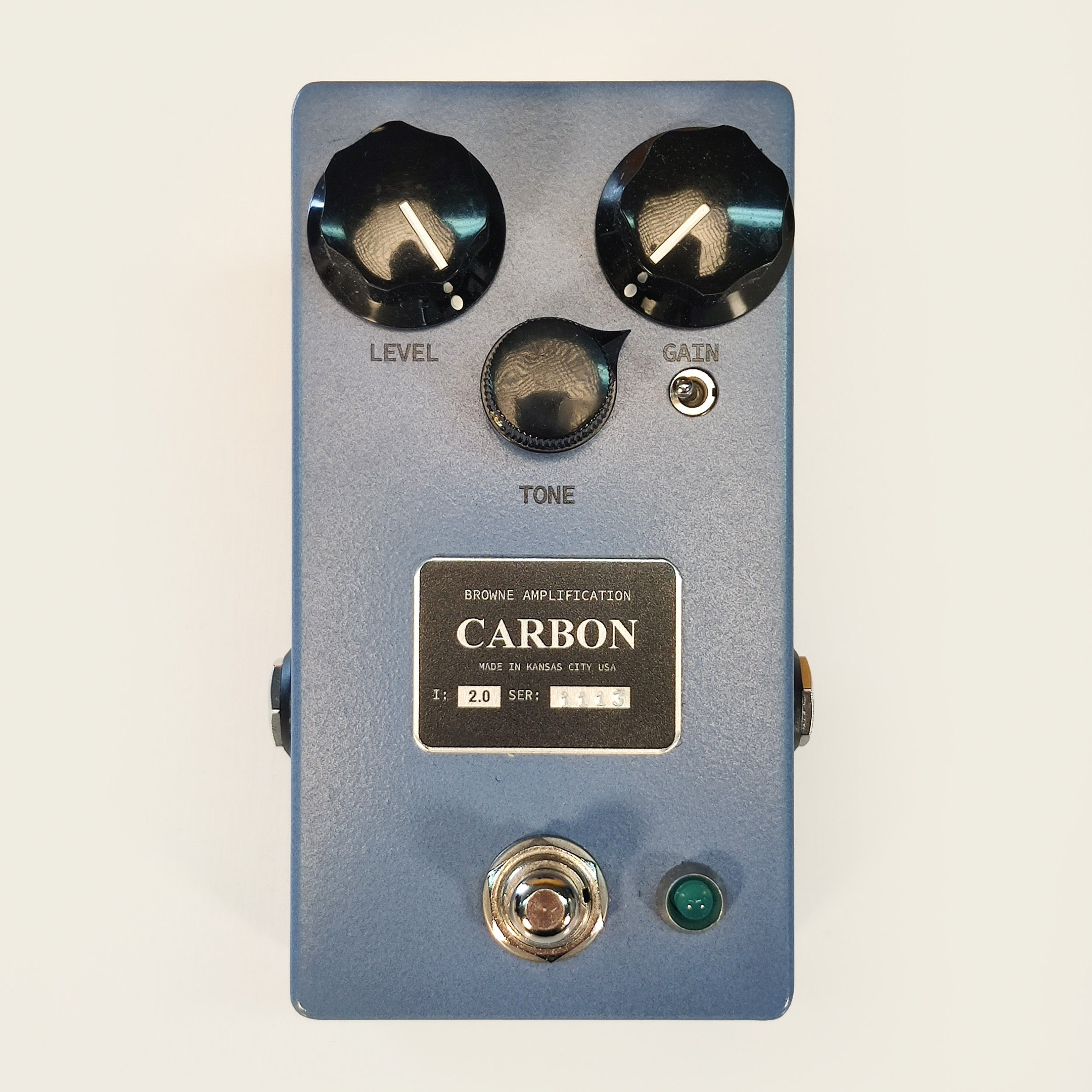 Browne Amps Carbon V2 Transparent Overdrive Guitar Effects Pedal - Preloved