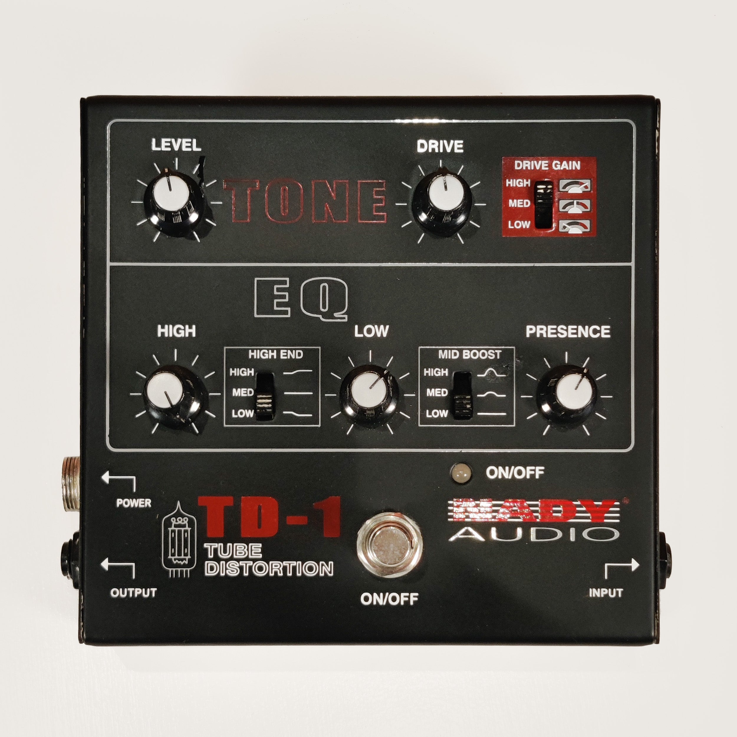 Nady Audio TD-1 Tube Distortion Guitar Effects Pedal with Step Down Transformer - Preloved