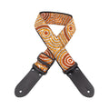 DSL Straps Goanna Dreaming Guitar Strap 2in  - Black