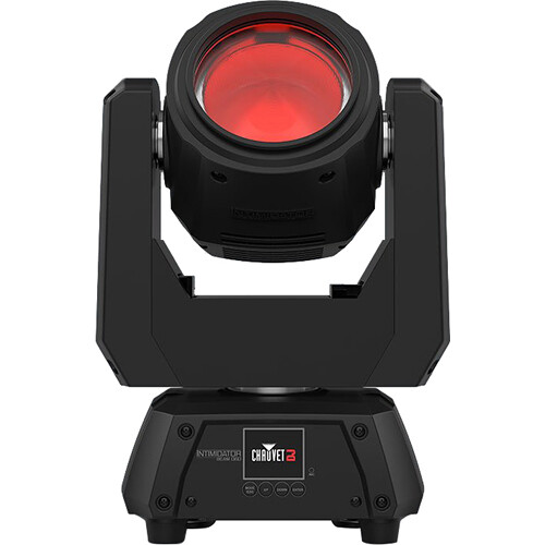 Chauvet DJ Intimidator Beam Q60 stage lighting fixture with moving beam and sleek design for dynamic light shows.