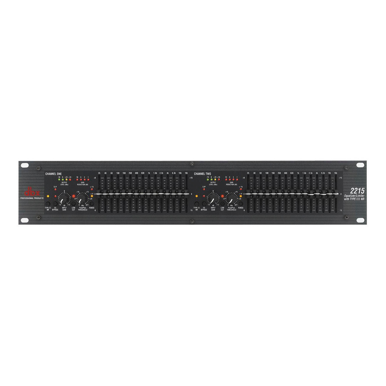 DBX 2215 Dual Channel 2/3 Octave Graphic Equalizer/Limiter