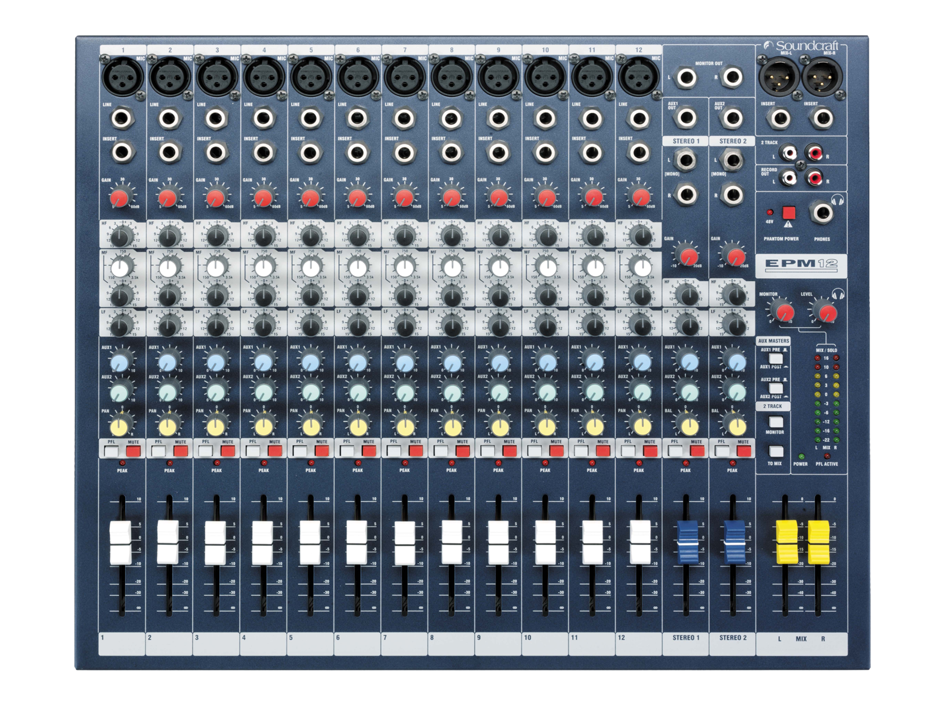 Soundcraft EPM12 High-Performance 12-Channel Analog Mixer