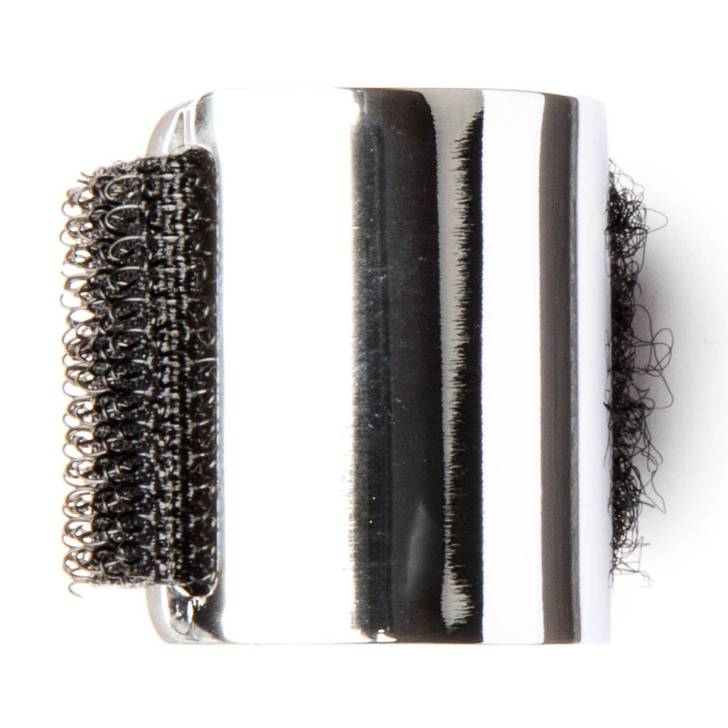 Jim Dunlop 229 'Shy' Chrome Slide with Adjustable Velcro Strap for Guitar - Short