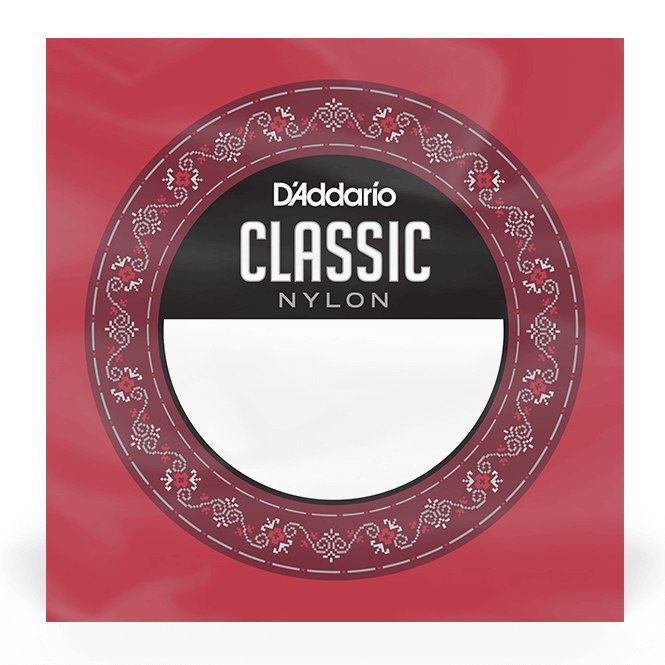 D'Addario 5th Normal Tension Single Classical String for guitar, showing the string coiled and labeled on a white background.