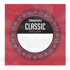 D'Addario 5th Normal Tension Single Classical String for guitar, showing the string coiled and labeled on a white background.