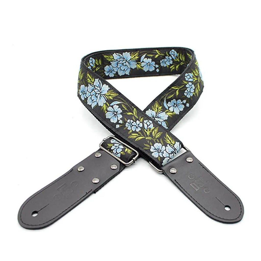 DSL Straps Weaving Jacquard Weaving Guitar Strap 2"  - FG Blue