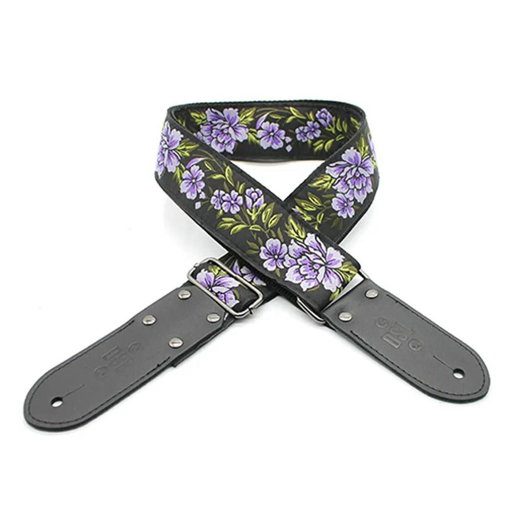DSL Straps Weaving Jacquard Weaving Guitar Strap 2"  - FG Purple