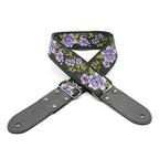 DSL Straps Weaving Jacquard Weaving Guitar Strap 2"  - FG Purple