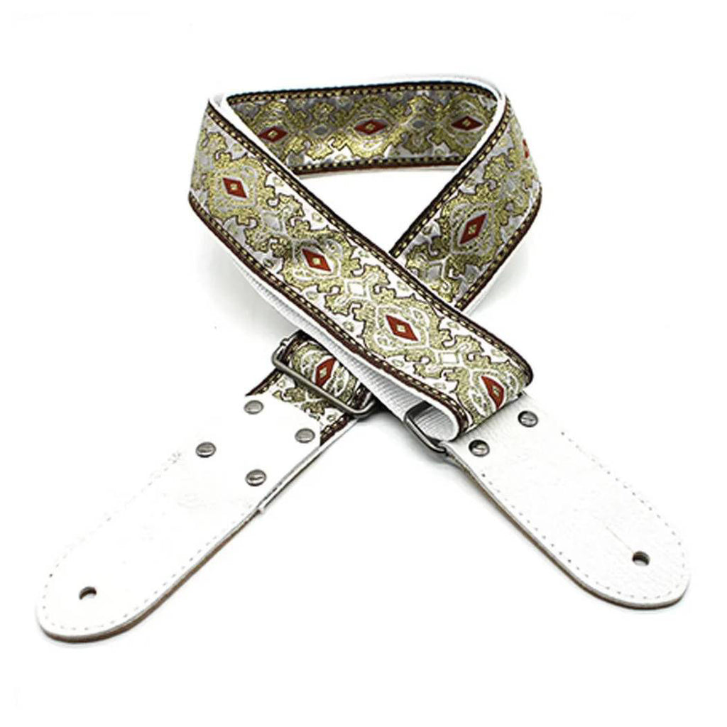 DSL Straps Weaving Series Jacquard Weaving Guitar Strap 2in  - King Gold