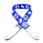 DSL Straps Weaving Series Jacquard Weaving Guitar Strap 2in  - Peace Blue