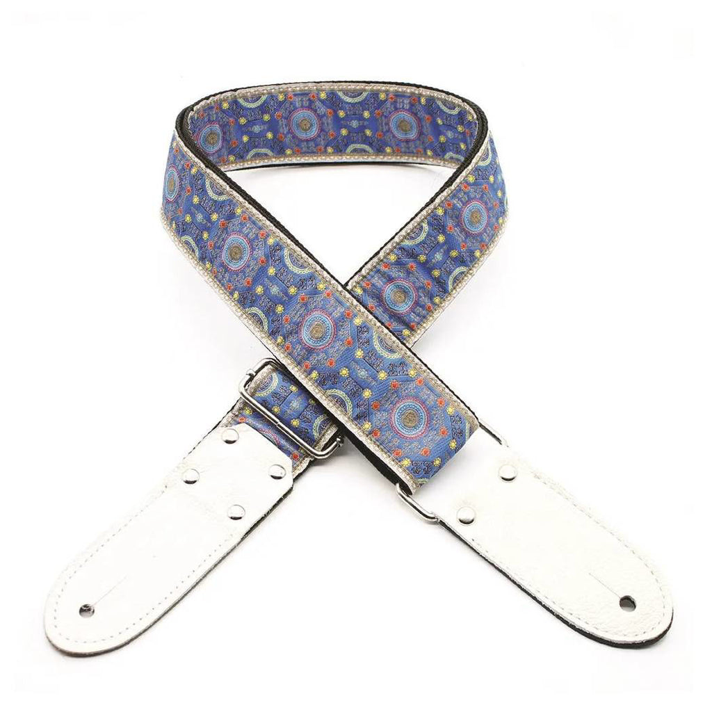 DSL Straps Weaving Series Jacquard Weaving Guitar Strap 2in  - SAL Blue