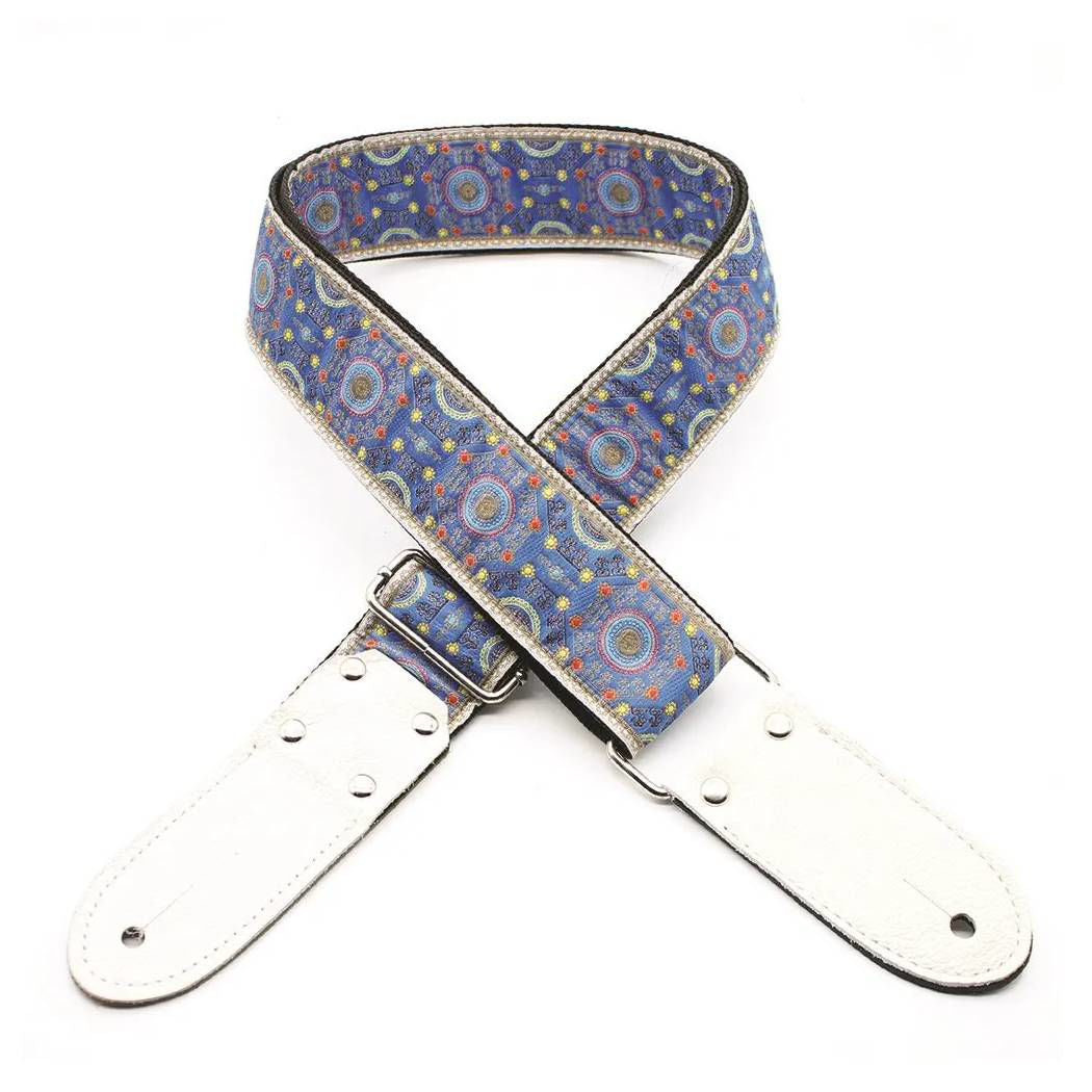 DSL Straps Weaving Series Jacquard Weaving Guitar Strap 2in  - SAL Blue