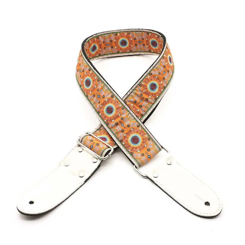 DSL Straps Weaving Series Jacquard Weaving Guitar Strap 2in  - SAL Orange
