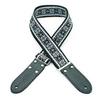 DSL Straps Weaving Series Jacquard Weaving Guitar Strap 2in  - Snow