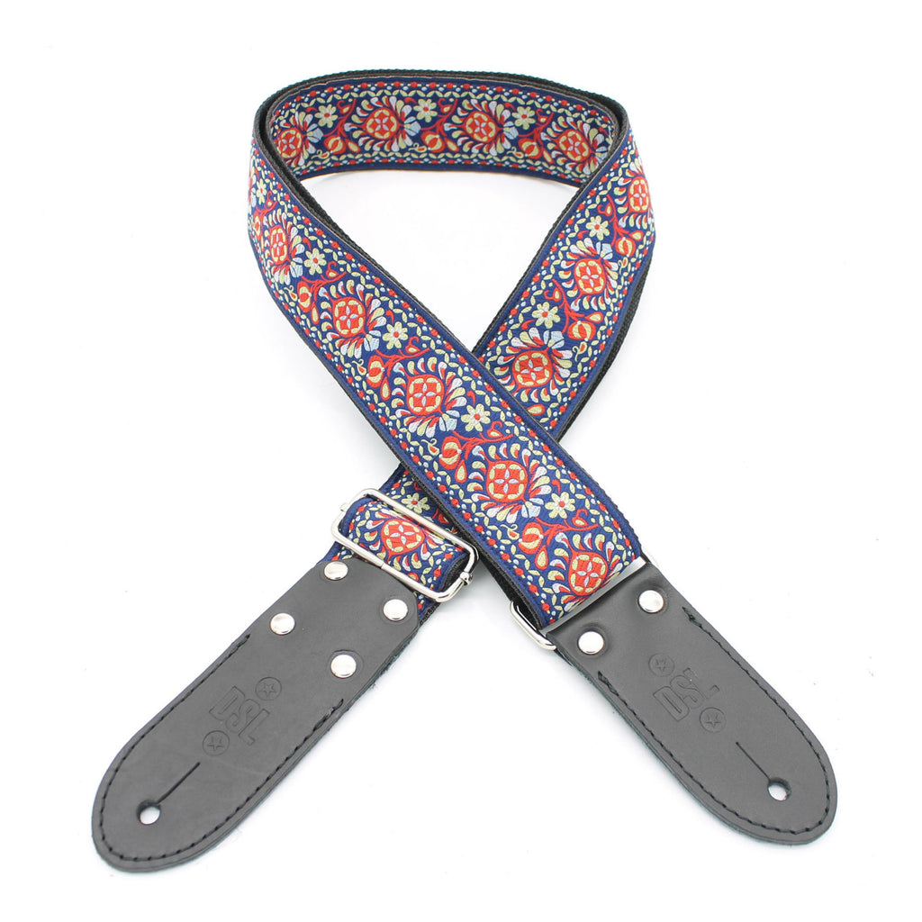 DSL Straps Weaving Series Jacquard Weaving Guitar Strap 2in  - TUK Red