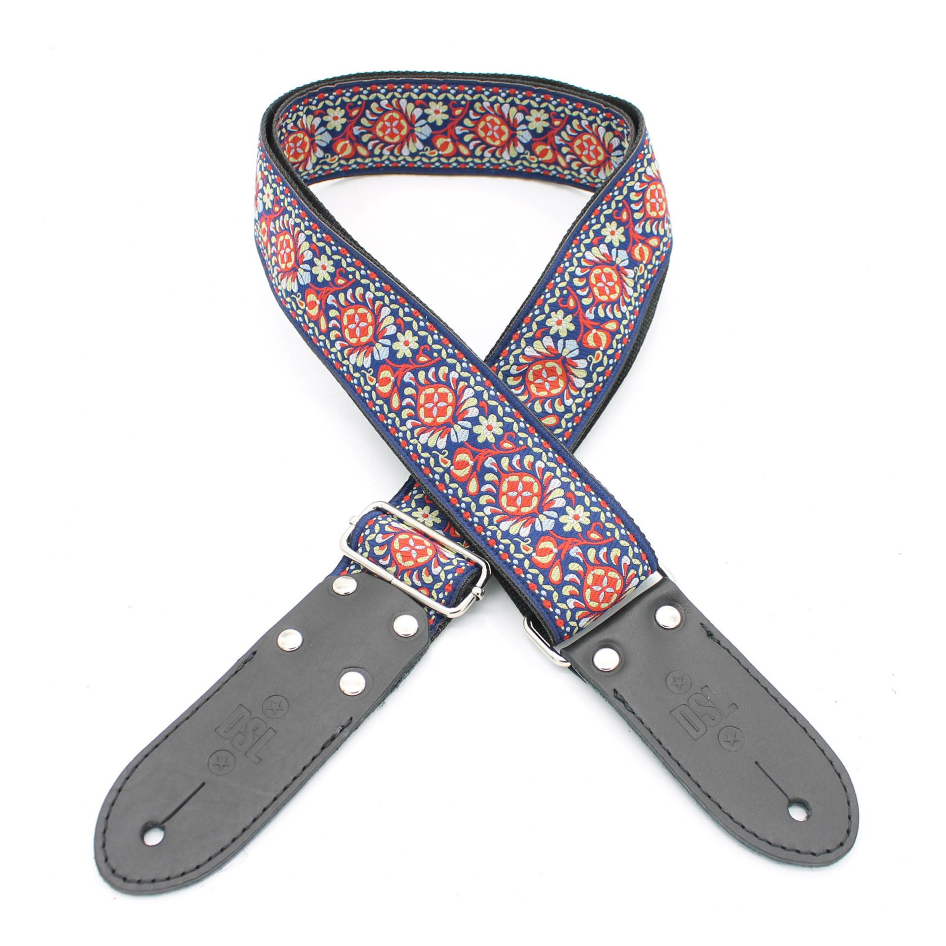 DSL Straps Weaving Series Jacquard Weaving Guitar Strap 2in  - TUK Red