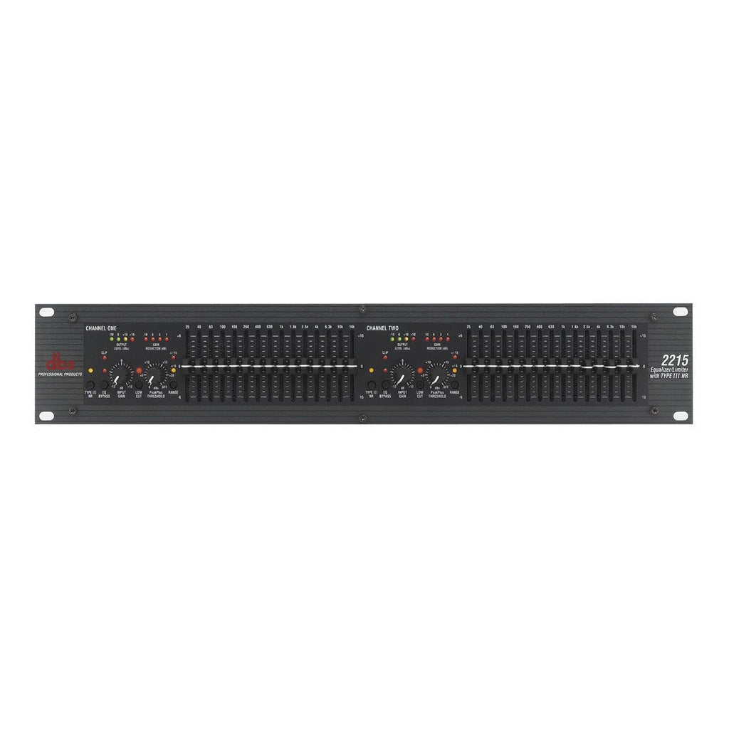 DBX 2215 Dual Channel 2/3 Octave Graphic Equalizer/Limiter