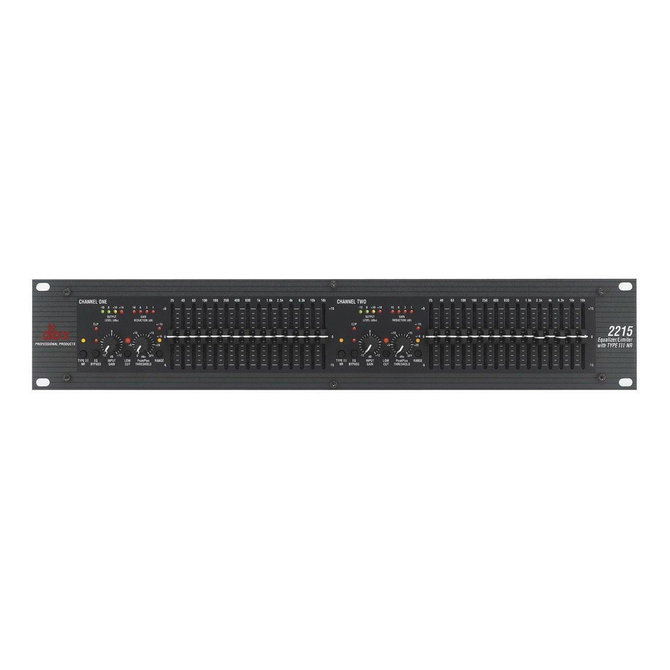 DBX 2215 Dual Channel 2/3 Octave Graphic Equalizer/Limiter