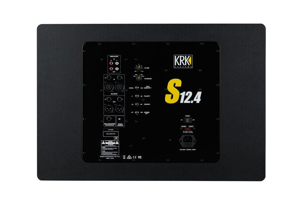 KRK S12.4 12 Pro Powered Studio Subwoofer