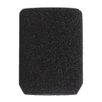 Black Shure A85WS microphone windscreen fitting Beta87, SM85, SM87, SM96, and KSM9 microphones, made of foam material.