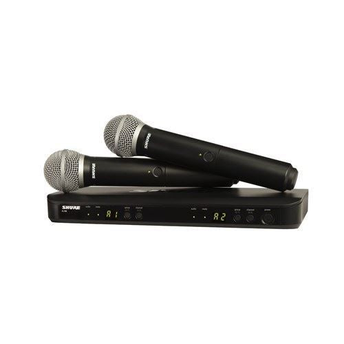 Shure BLX288/PG58 Wireless Dual Handheld System (K14: 614-638MHz)