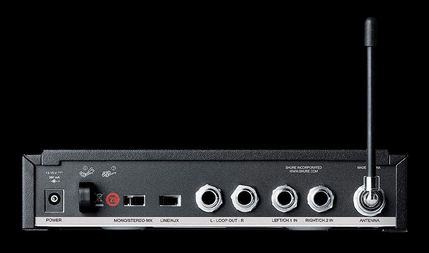 Shure P3TR112G PSM300 Wireless System with Grey SE112 Sound Isolating Earphones (J10: 584-608 MHz)