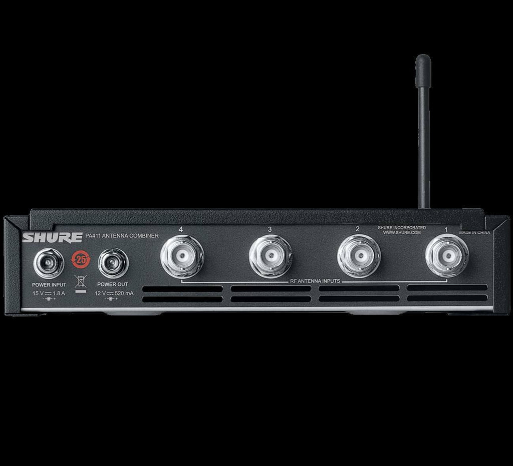 Shure PA411 PSM Antenna Combiner 4 Inputs 1 Output (470-865 MHz)