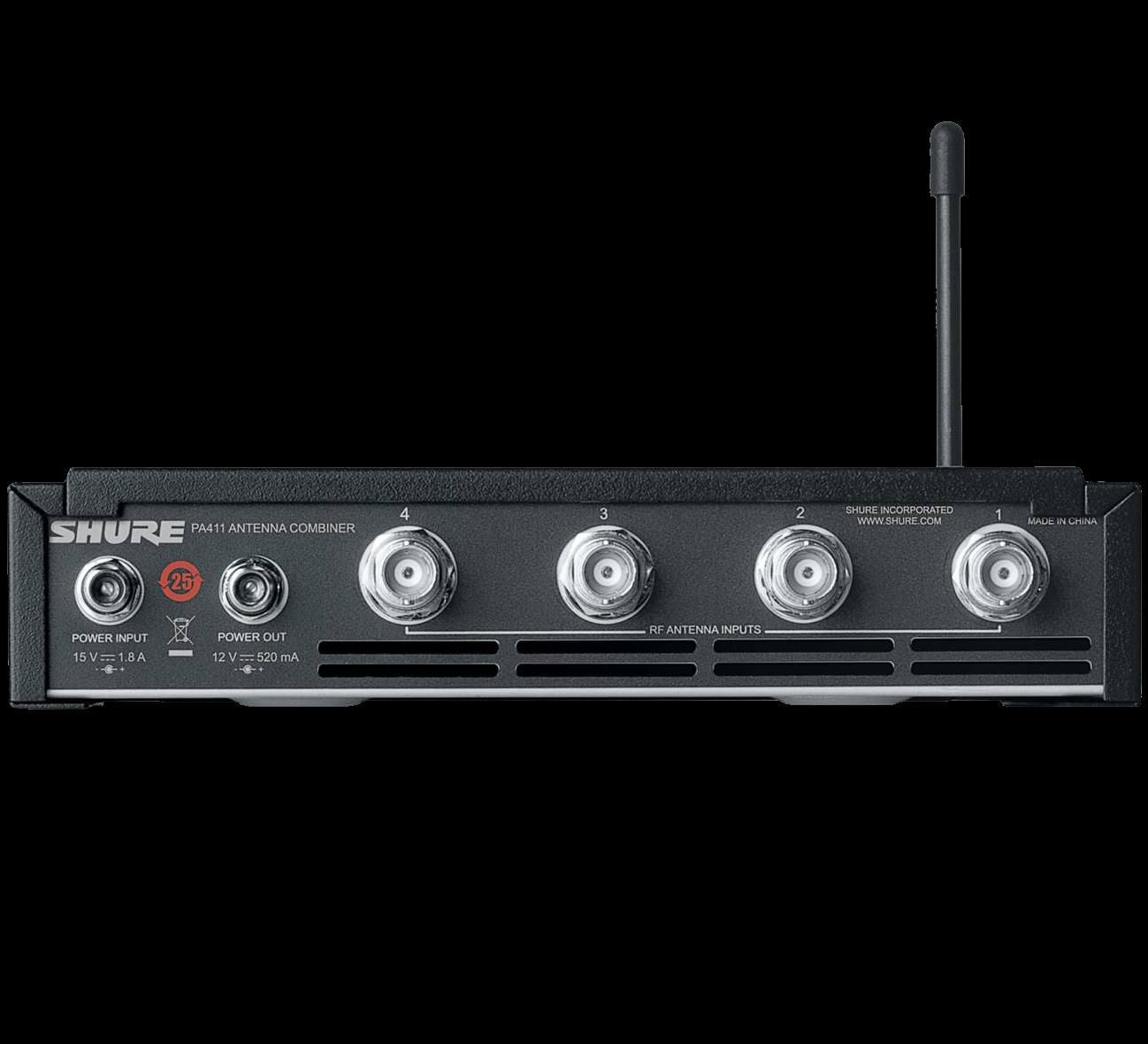 Shure PA411 PSM Antenna Combiner 4 Inputs 1 Output (470-865 MHz)