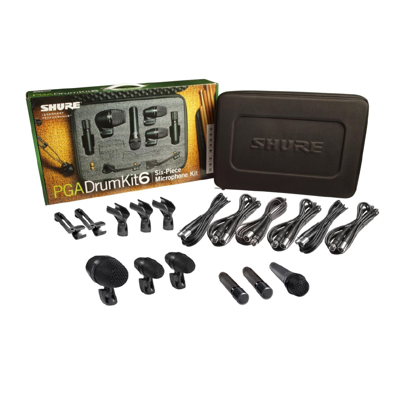 Shure PGADRUMKIT6 Drum Microphone Kit (6 Mics w Case)