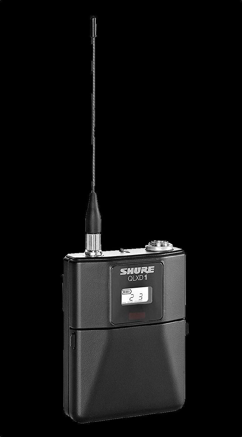 Shure QLXD1H53 Wireless Digital Mic Bodypack Transmitter (H53: 534-598MHz)