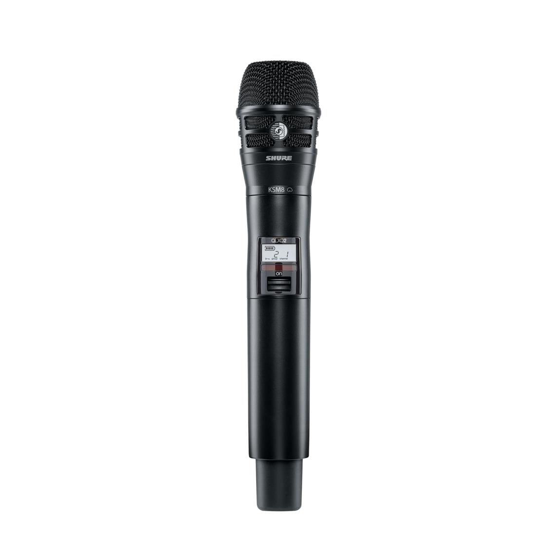 Shure QLXD2 K8 K52 Wireless Digital Transmiter Handheld QLXD2KSM8 Black (K52: 606-670MHz)