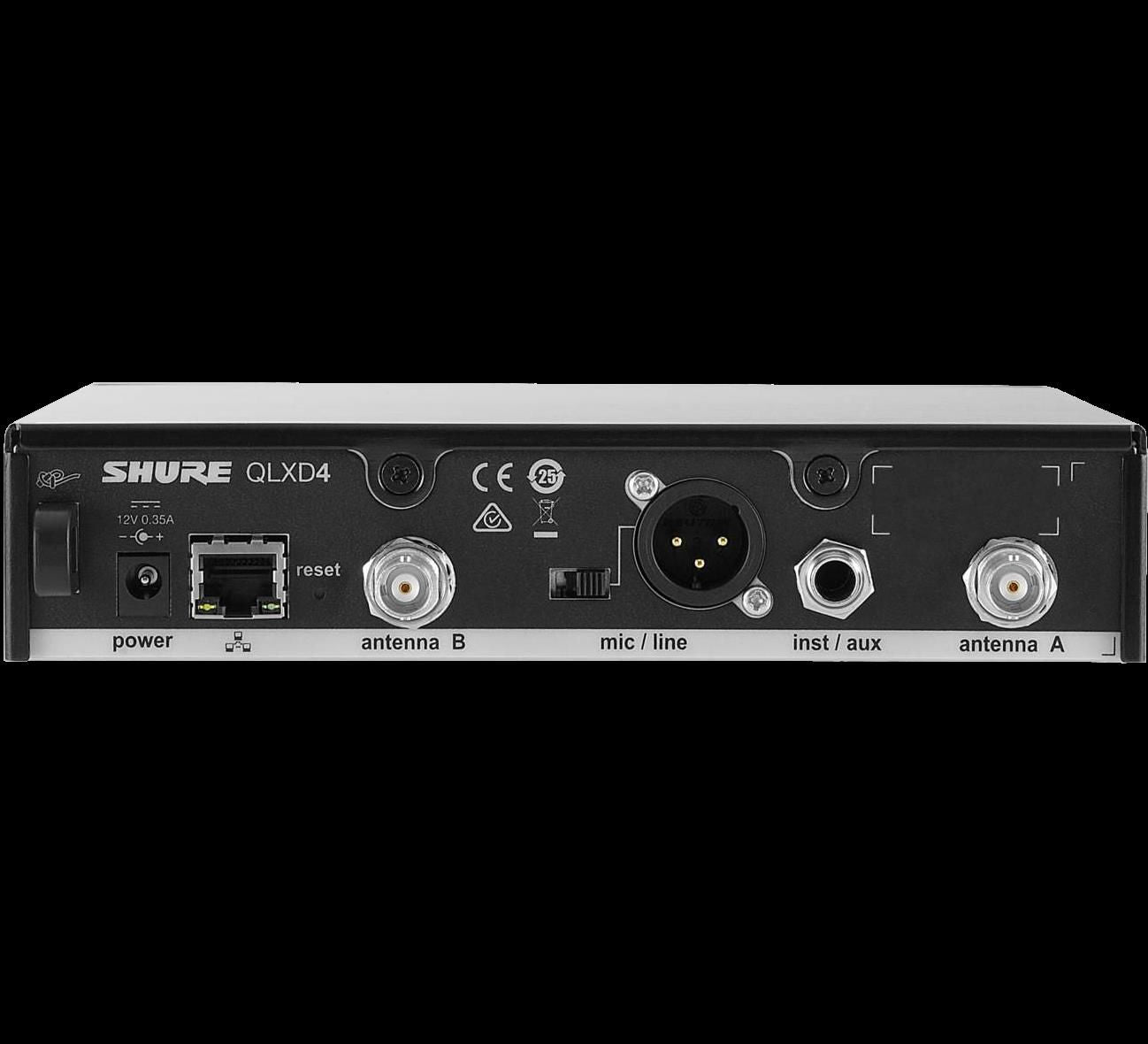 Shure QLXD4H53 Wireless Digital Receiver (H53 = 534-598MHz)