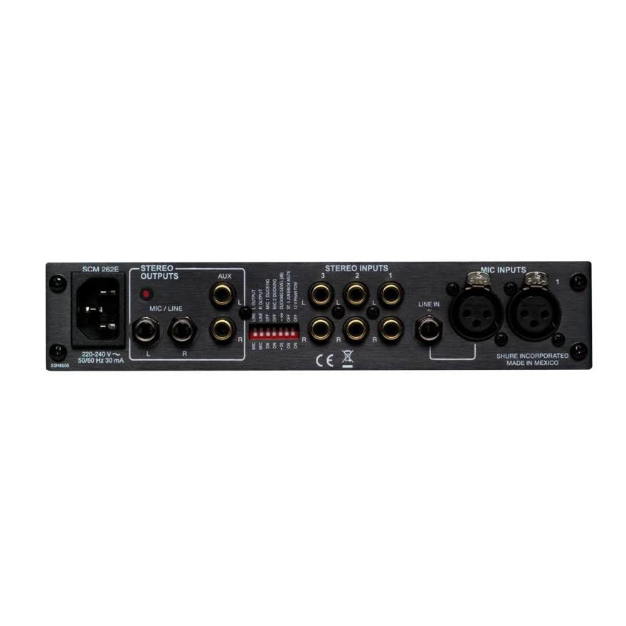 Shure SCM262 5 Channel Stereo Audio Mixer