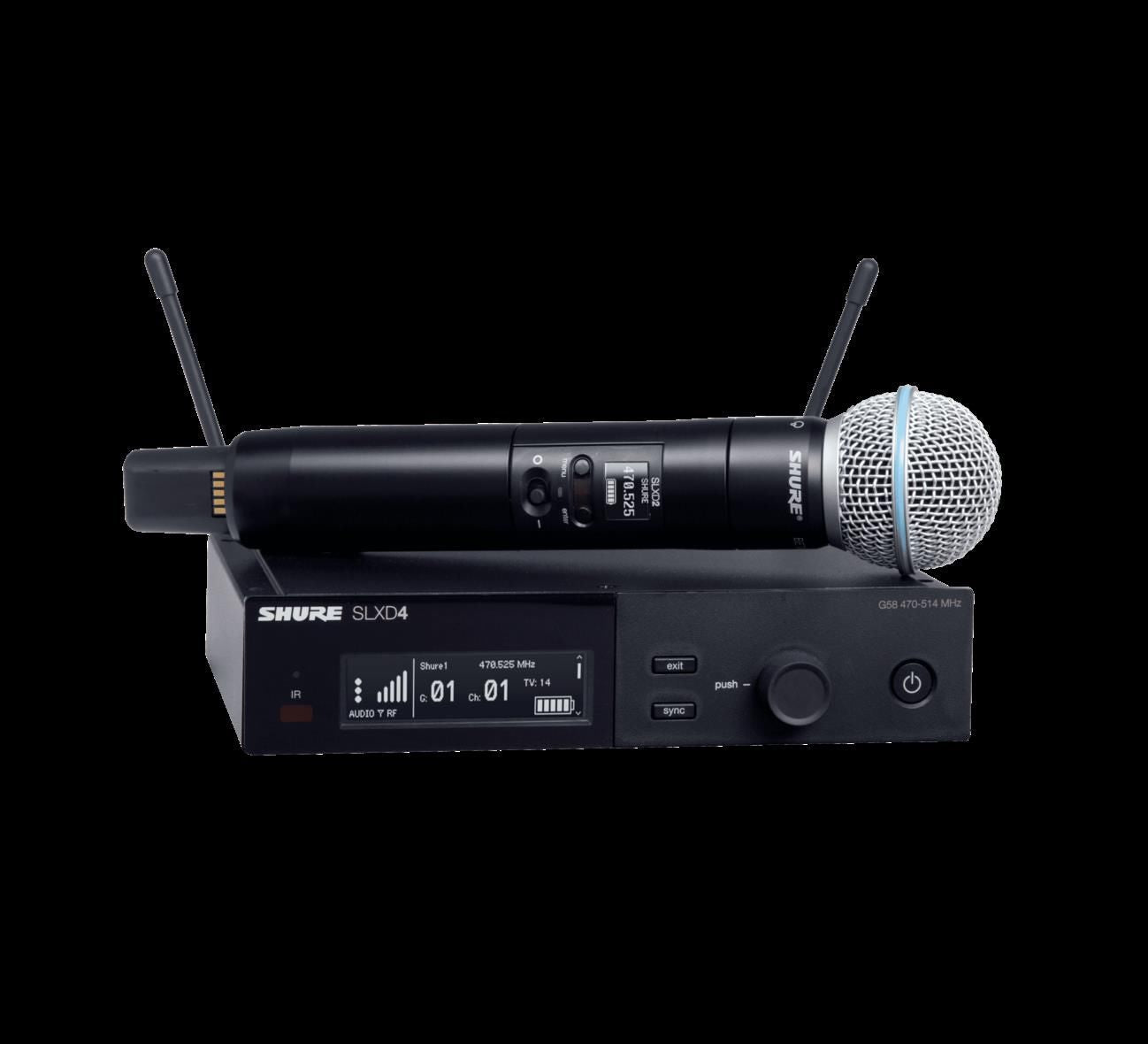 Shure SLXD24/B58 Wireless Microphone System (L57=650-694MHz)