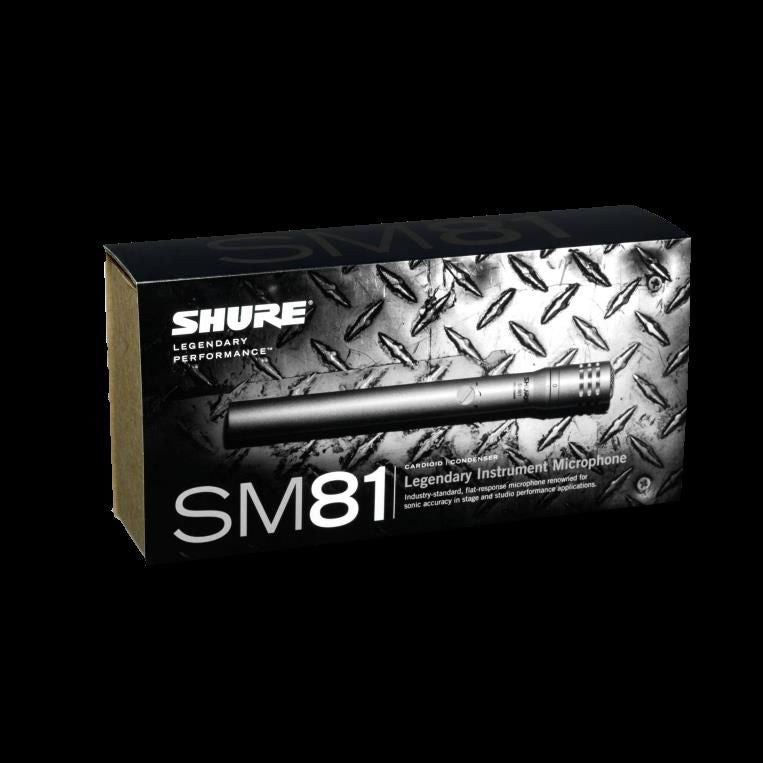 Shure SM81-LC Cardioid Studio Condenser Instrument Microphone