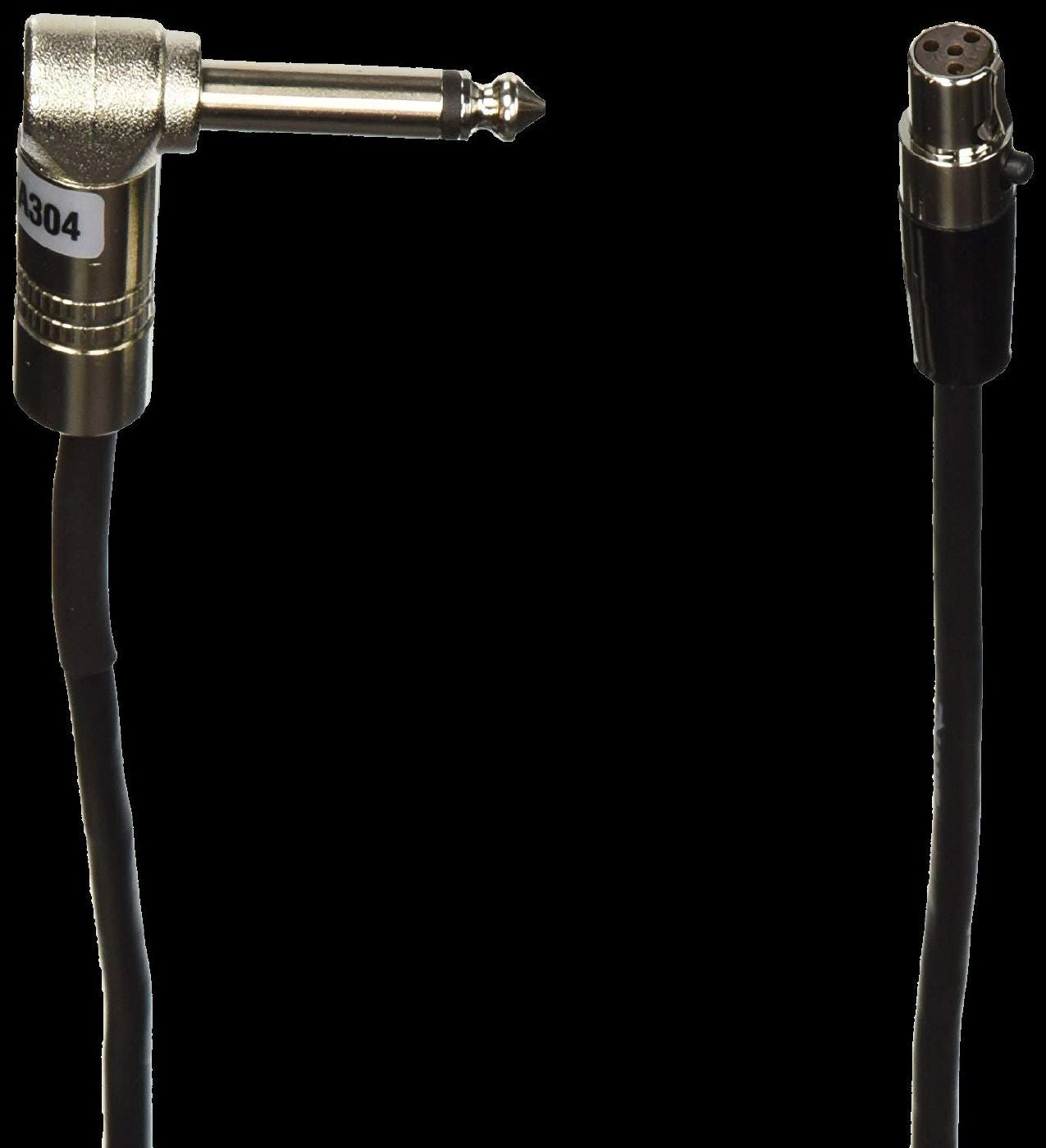 Shure WA304 Wireless RA/Jack to TA4F Instrument Cable 600mm For U1 UC1 ULX1 UR1 SLX1 PGX1