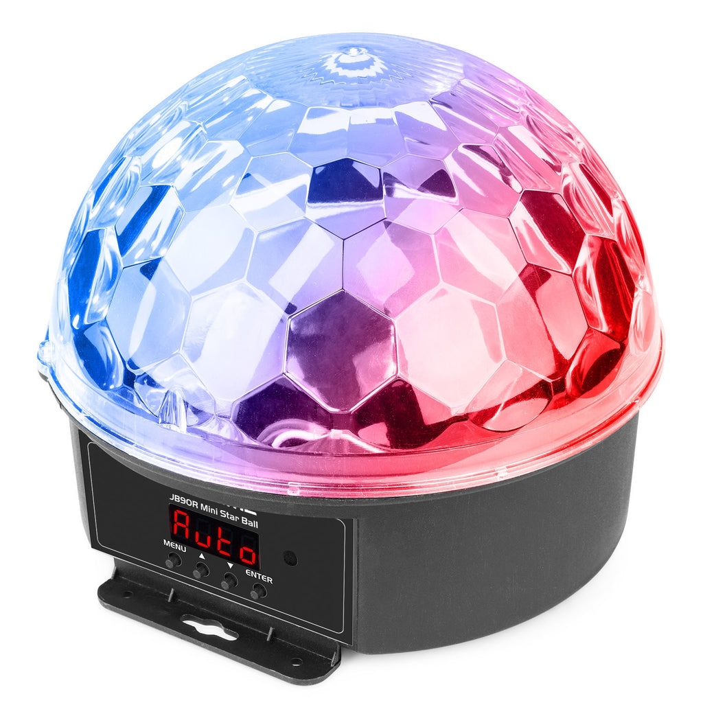 Beamz JB90R Mini Star Ball DMX LED Light 9 Colours