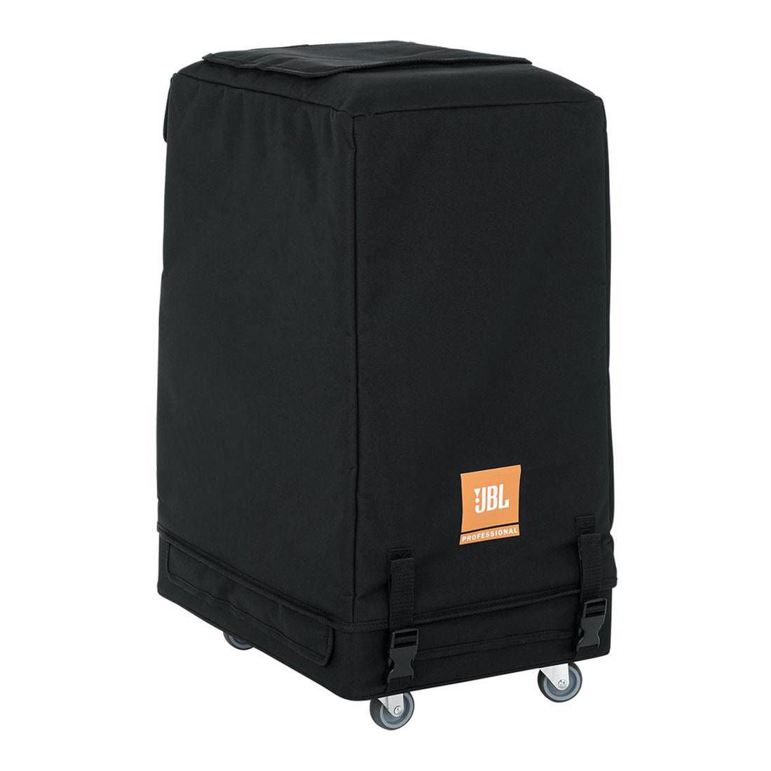JBL EON ONE Pro transport bag in black, padded case with handles designed for portable speaker protection and easy carrying.
