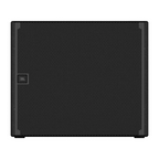 JBL SRX918S 18-inch powered subwoofer with rugged enclosure and control panel, designed for high-performance sound reinforcement.