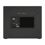 JBL SRX918S 18-inch powered subwoofer with black enclosure and control panel, designed for professional sound reinforcement.