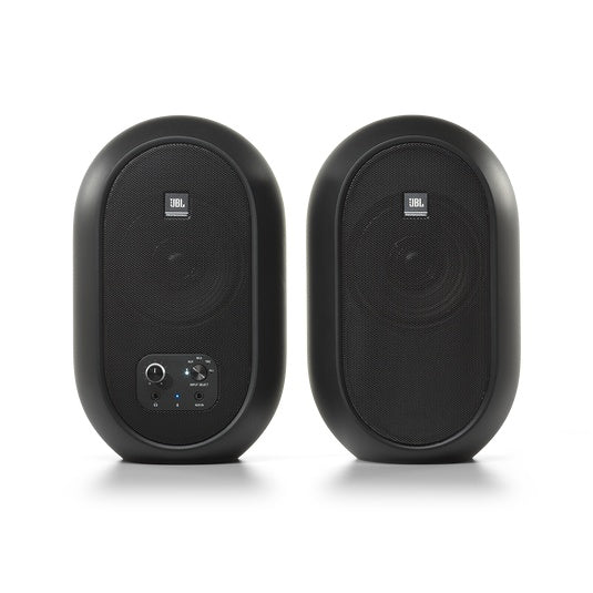 JBL 104 4.5 inch Studio Monitor Speakers with Bluetooth - Black - Pair
