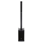 JBL EON ONE MKII linear array PA system with a 6-channel mixer, compact column speaker for professional sound reinforcement.