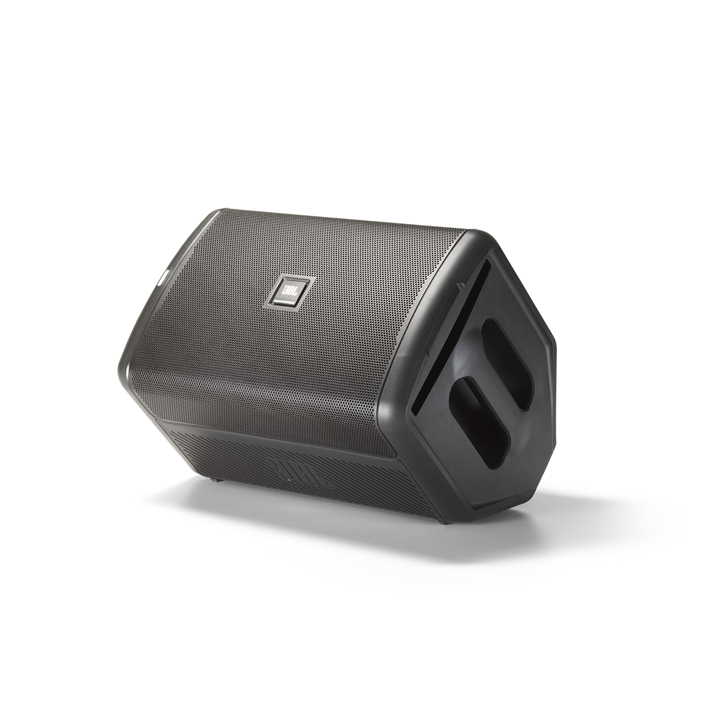 JBL EON One Compact battery-powered PA speaker with built-in handles and control panel for portable sound amplification.