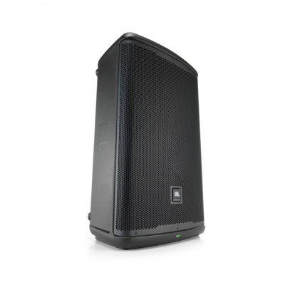 JBL EON715 1300W 15-inch powered speaker with Bluetooth, professional audio equipment for live sound and public address.