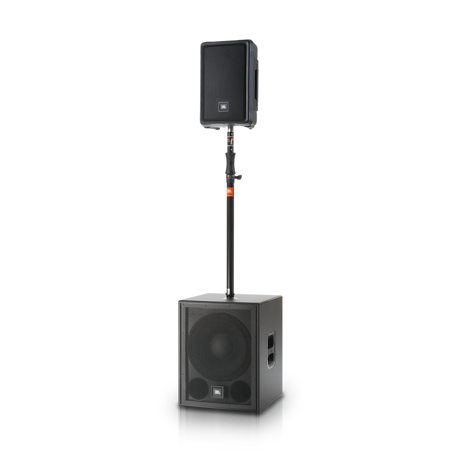 JBL IRX 8-inch powered portable PA speaker with Bluetooth connectivity, professional audio equipment for live sound.